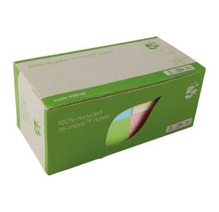 Eco Re-Move Notes 76X76 Pastel Pk12