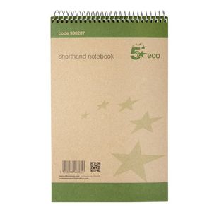 Eco Shorthand Pad Ruled 127X200 Pk10