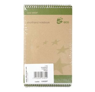 Eco Shorthand Pad Ruled 127X200 Pk10