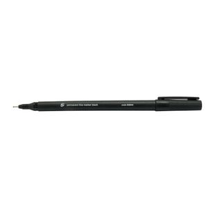 Permanent Marker Fine Tip Black Pk10