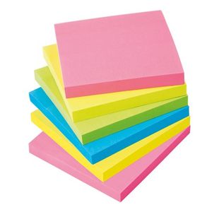 Xsticky Re-Move Note Neon Pk6