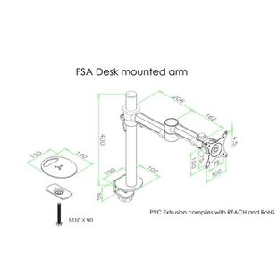 Single Manual Monitor Arm