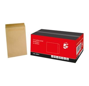Envelopes Pkt C4 Manilla Pk250