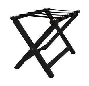 York Wooden Luggage Rack Black