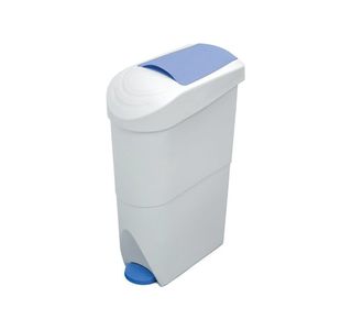 Sanitay Bin Pedal Op 20L White/Blue