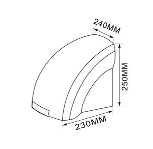 Bluedry Junior Hand Dryer White