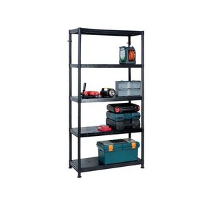 Barton 5 Shelf 1840X900X400Mm Black