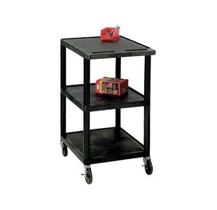 Gpc 3 Shelf Service Trolley Black