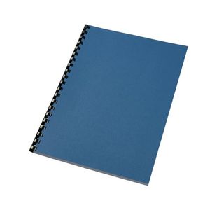 Gbc Leather A4 Bind Cvr 250G Blu 100