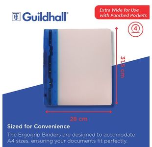 Guildhall Glx Ring Binder Blu A4 Pk2
