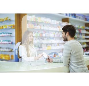 Exacompta Sneeze Guard Stnd 95X68Cm