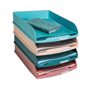 Skandi Letter Tray Ast. Col Pk 4