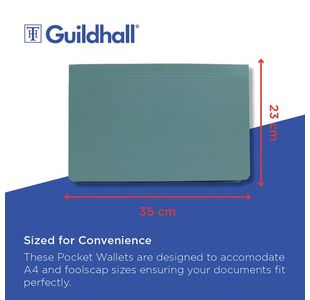 Guildhall Full Flap Pkt Wlt Blu Pk50