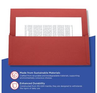 Guildhall Full Flap Pkt Wlt Red Pk50