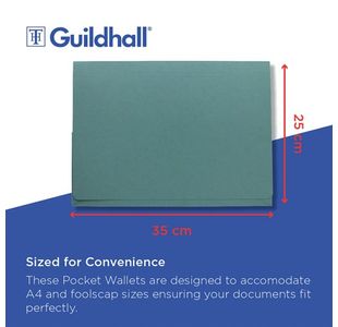 Guildhall Pkt Wlt 14X10 Blue Pk50