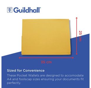 Guildhall Pkt Wlt 14X10 Yellow Pk50