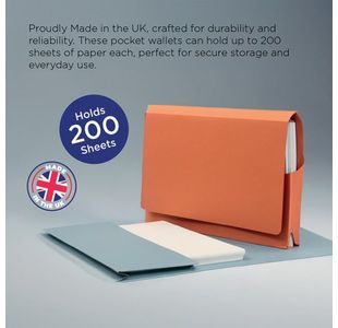 Guildhall Pkt Wlt 14X10 Red Pk50