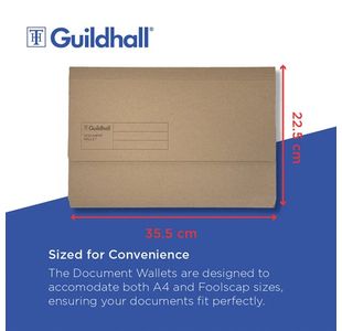Guildhall Doc Wlt Foolscap Buff Pk50
