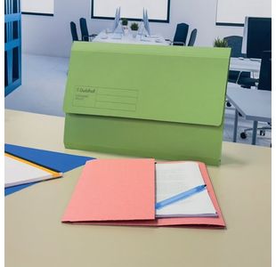Guildhall Doc Wlt Foolscap Grn Pk50