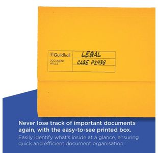 Guildhall Doc Wallet Fc Ylw Pk50