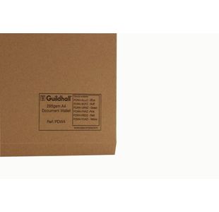 Guildhall Doc Wallet A4 Buff Pk50