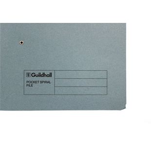 Guildhall Pkt Sprl File Blue Pk25