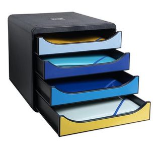 Exacompta Bee Blue Big Box 4 Drawers