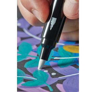 Sharpie Marker Bullet Blk/Wht Pk2