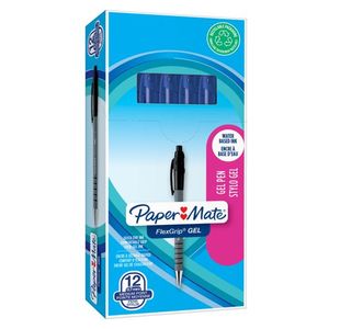 Papermate Flexgrip Gel Pens Blu Pk12