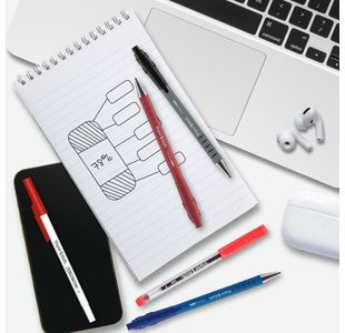 Papermate Flexgrip Gel Pens Blk Pk12