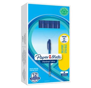 Papermate Flexgrip Ult Med Blue Pk12