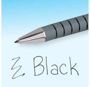 Papermate Flexgrip Retract Blk Pk12