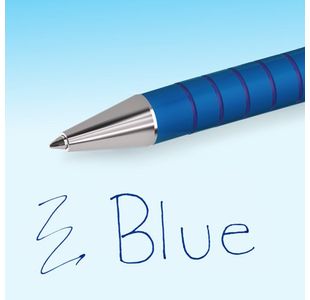 Papermate Flexgrip Retract Blu Pk12
