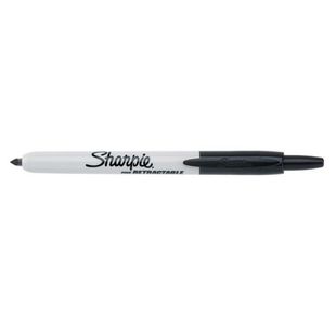Sharpie Retractable Marker Blk Pk12