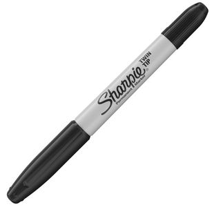 Sharpie Perm Twin Tip Marker Blk P12