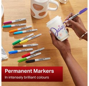 Sharpie Permnt Marker Fine Red Pk12