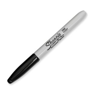 Sharpie Fine Perm Marker Blk Pk12