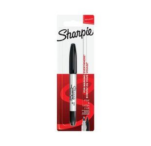 Sharpie Perm Marker Twintip Blk Pk12