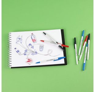 Papermate Kilomet Ballpoint Blk Pk50