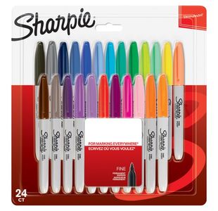 Sharpie Fine Marker Astd Pk24