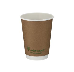Dbl Wall Coffee Cup 12Oz Kraft Pk500