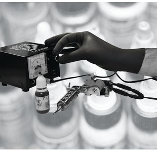 Handsafe Nitrile Gloves L Blk Pk100