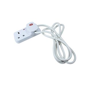 Ced 2-Way Extension Lead White