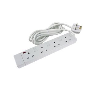 Ced 4-Way Extension Lead White