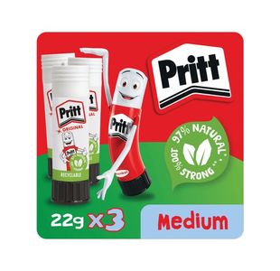 Pritt Stick Glue Stick 22G Pk3