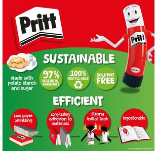 Pritt Stick 22G Glue Stick Pk6