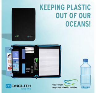 Monolith Blueline Zp W/Rb Fold A4 Bk