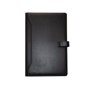 Monolith Conf Foldr Pu W/Pad A4 Blk