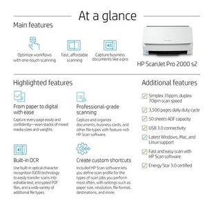 Hp Scanjet Pro 2000 S2 Scanner