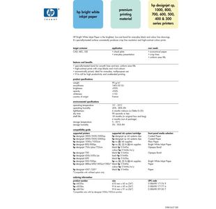 Hp C6035A Bright White Ijet 610Mmx45.7M